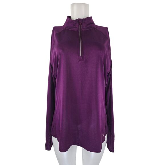 Danskin Now Semi Fit Athletic Long Sleeve Purple Pullover Women's Jacket XL - Picture 1 of 5